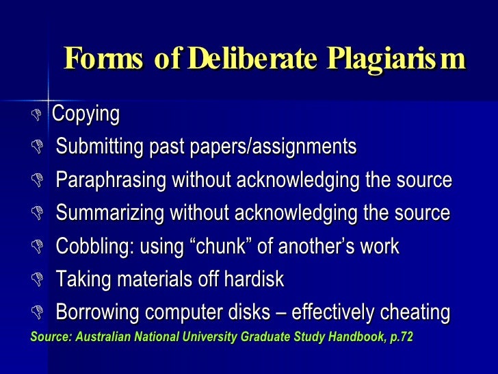 Assignments without plagerism