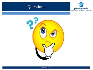 Questions
22PPT-031-02
 