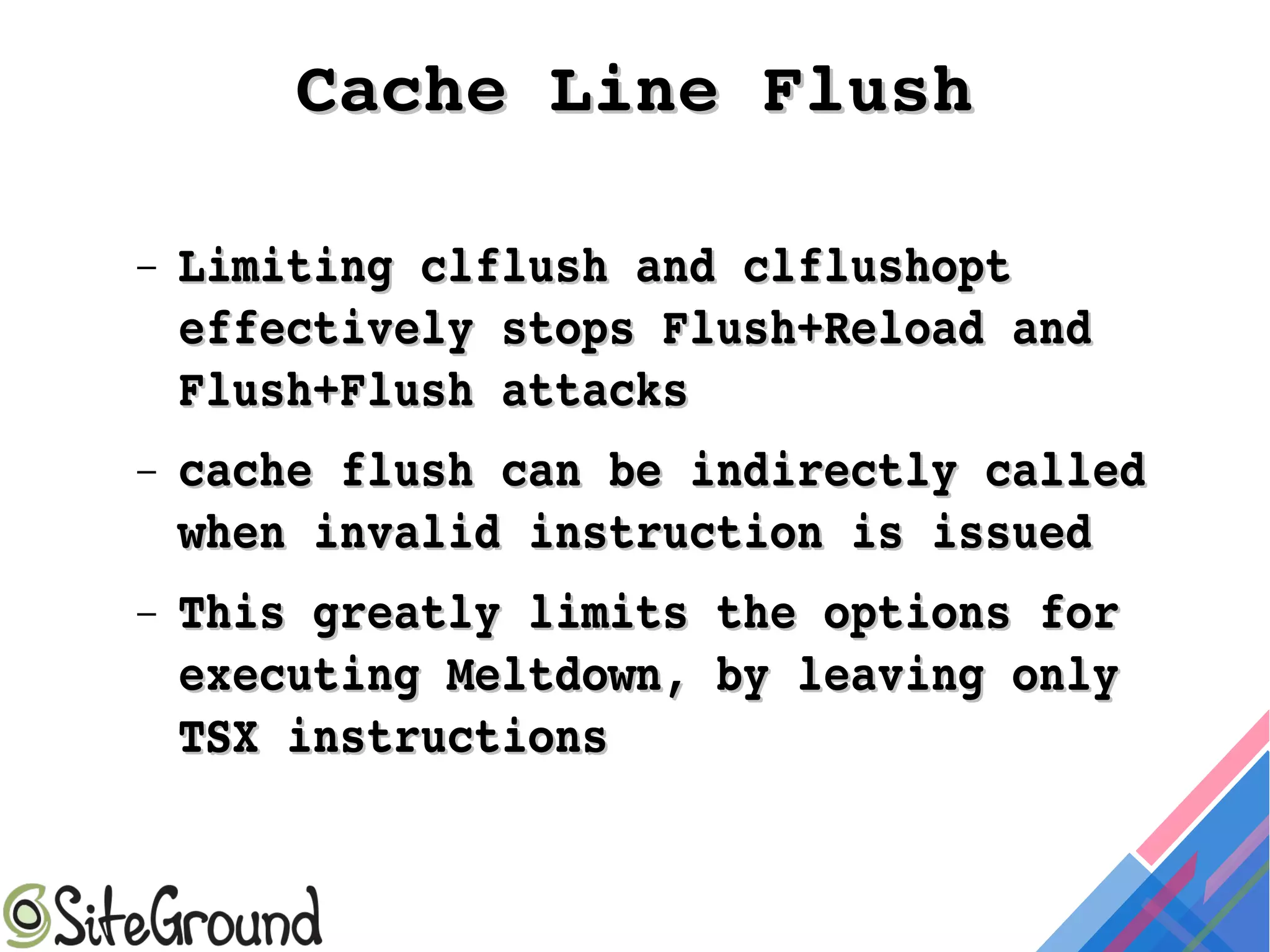 Preventing cpu side channel attacks with kernel tracking | PDF