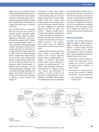 Preventing dental caries in children ,5 years | PDF