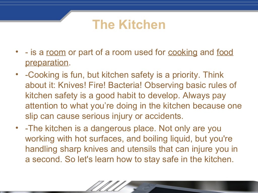 Preventing kitchen accidents1