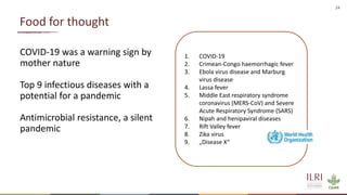 Preventing the next pandemic: Zoonotic diseases and how to break the chain of transmission