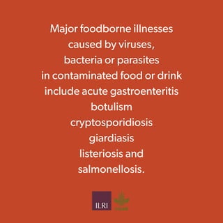 Preventing preventable diseases: a 12-slide primer on foodborne disease