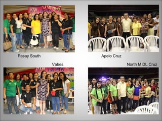 Pasay South Apelo Cruz
Vabes North M DL Cruz
 