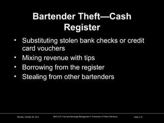 Preventing theft of revenue | PPT