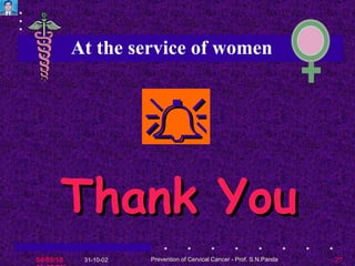 Thank You  At the service of women 
