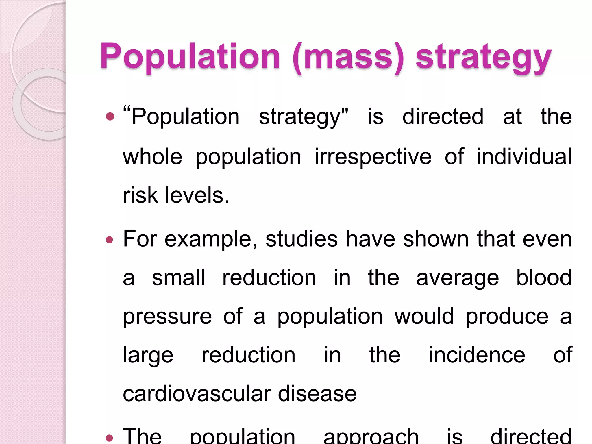 Prevention primary, secondary, tertiary | PPTX