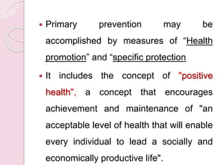 Prevention primary, secondary, tertiary | PPTX