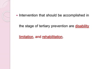 Prevention primary, secondary, tertiary | PPTX