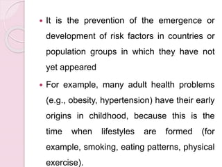 Prevention primary, secondary, tertiary | PPTX