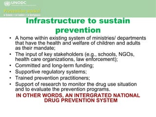National drug prevention system
 