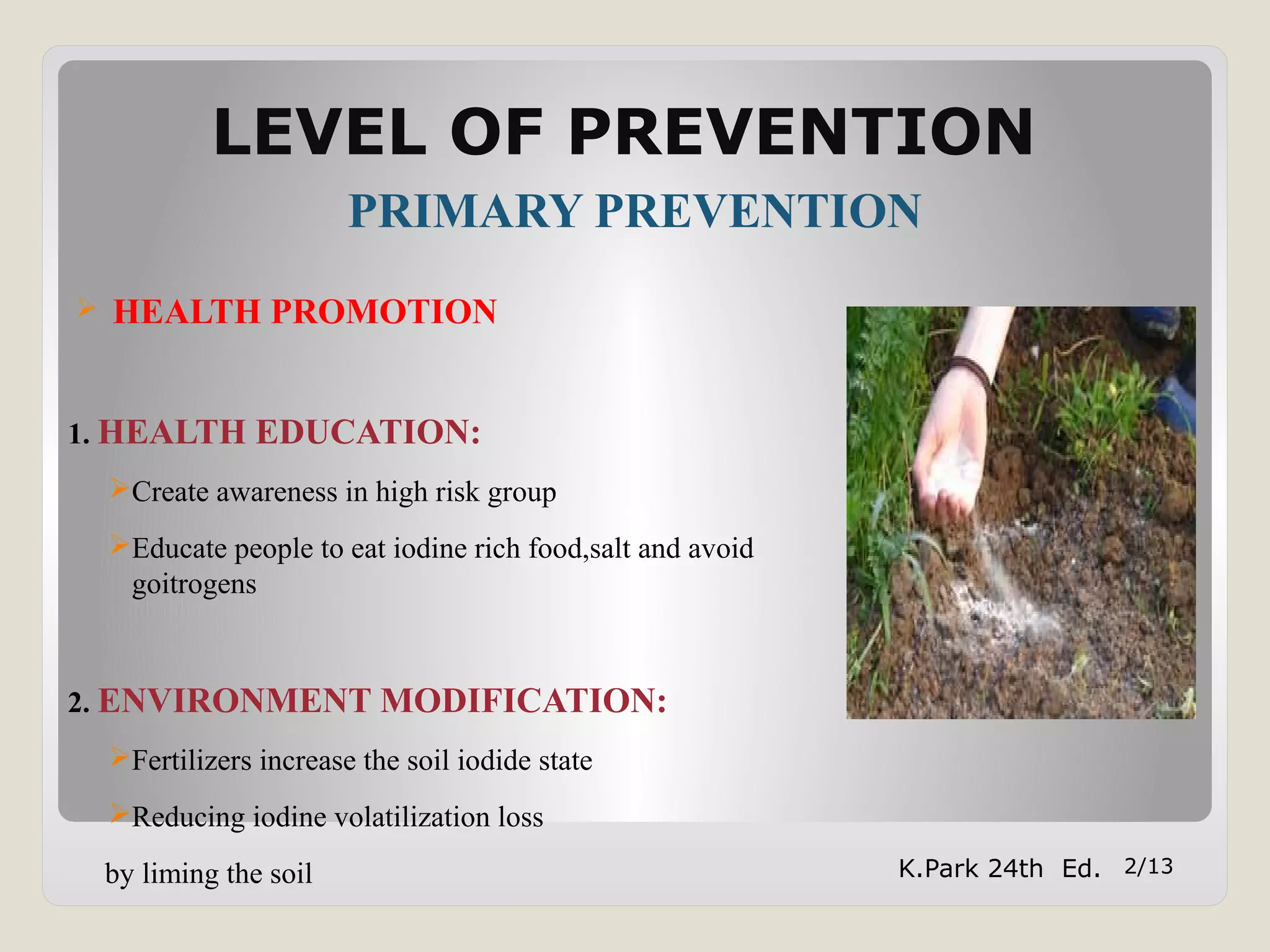 Prevention Of Iodine Deficiency Act