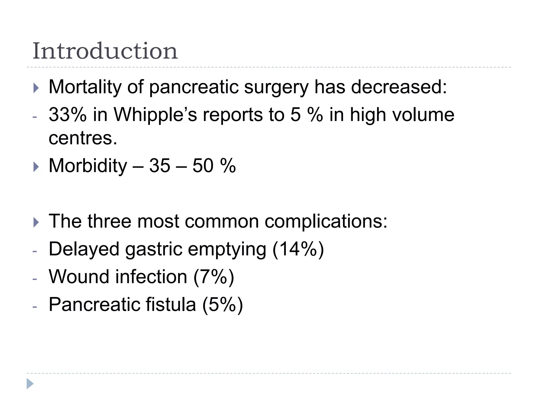 Prevention and management of complications of pancreatic surgery | PPTX