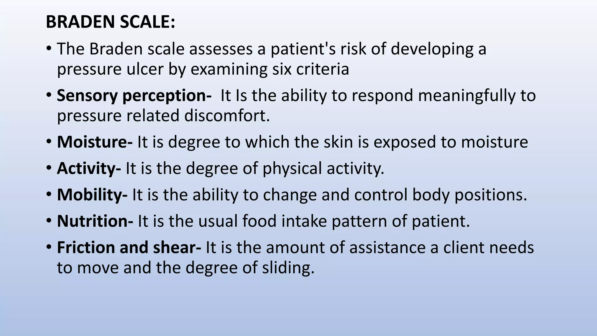 Prevention and management of pressure injury | PPTX