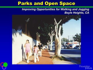 Parks and Open Space
Improving Opportunities for Walking and Jogging
Boyle Heights, CA
 