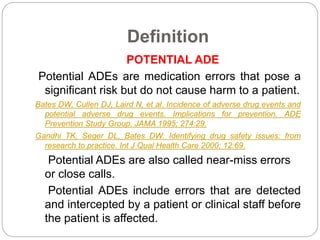 Prevention of adverse drug events in hospital | PPTX