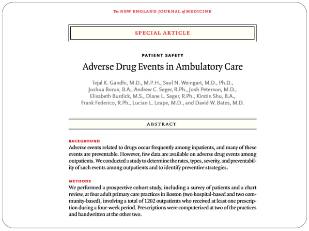 Prevention of adverse drug events in hospital | PPTX | Pharmaceutical ...