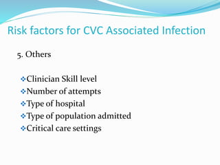 Prevention of blood stream infection | PPTX