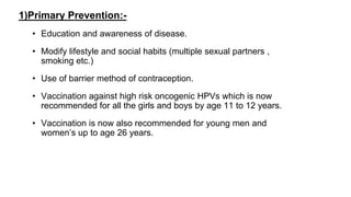 Prevention of cervical cancer topic .ppt
