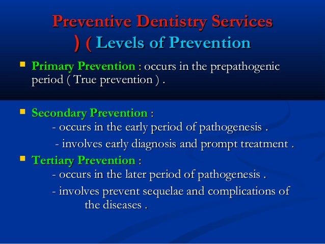 Prevention of dental diseases