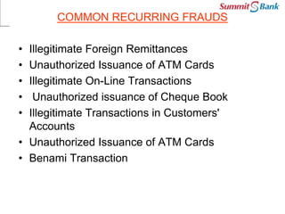 Preventing Bank's Fraud and Forgery PPT