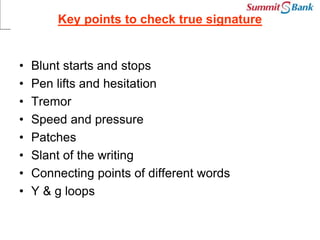 Preventing Bank's Fraud and Forgery | PPT