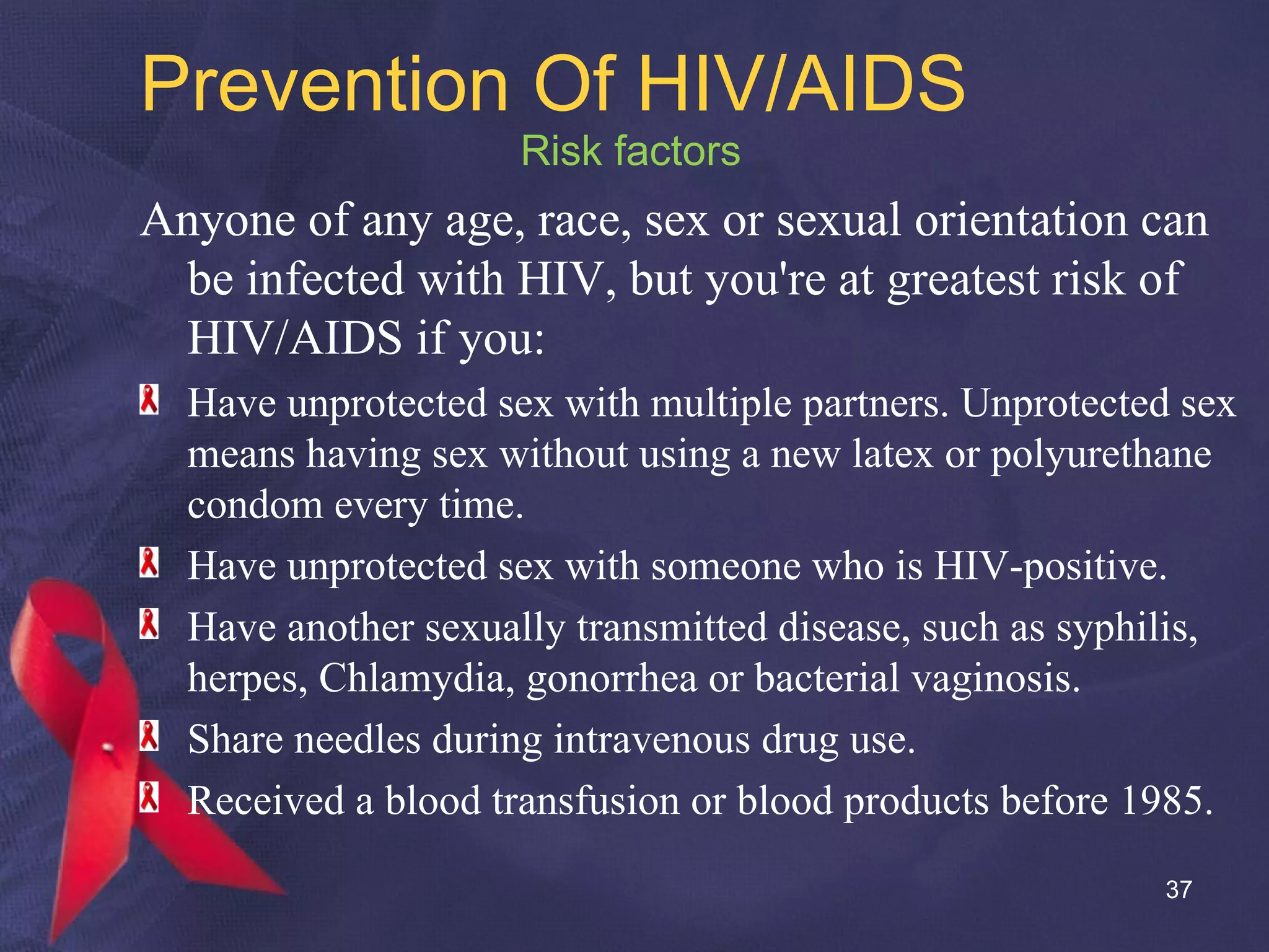Prevention Of HIV/AIDS | PPT