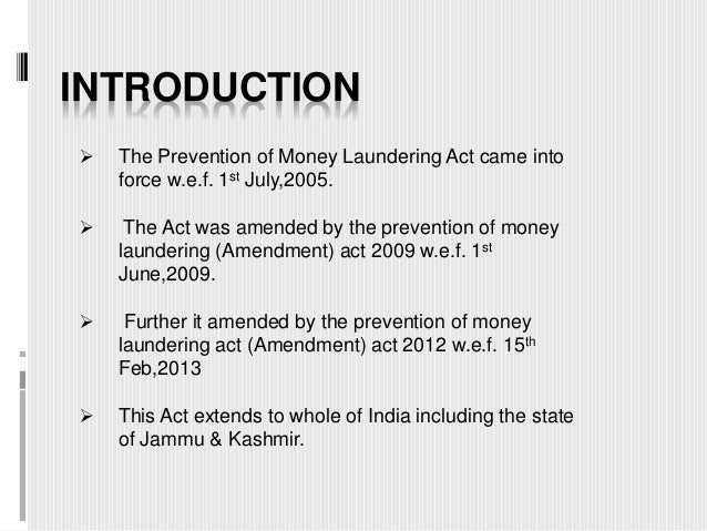 Prevention Of Money Laundering Act 2002 By Hetal Bhadra