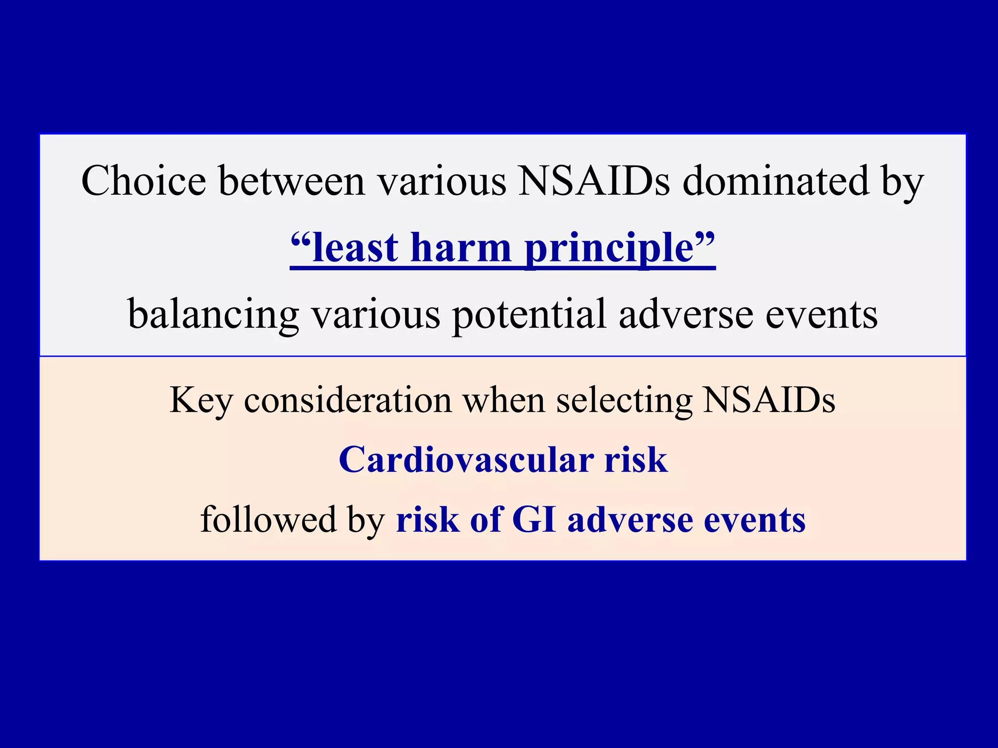 Nsaids Cardiac Risk Prevention of NSAID-related ulcer complications | PPTX