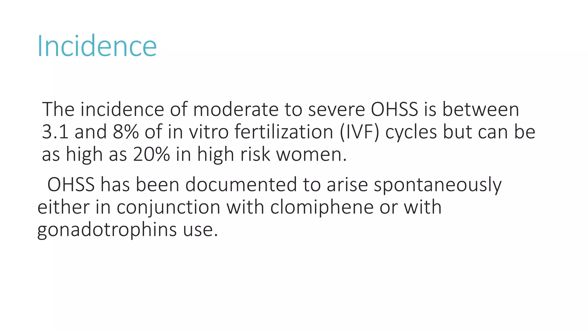 Prevention of ovarian hyperstimulation syndrome | PPTX