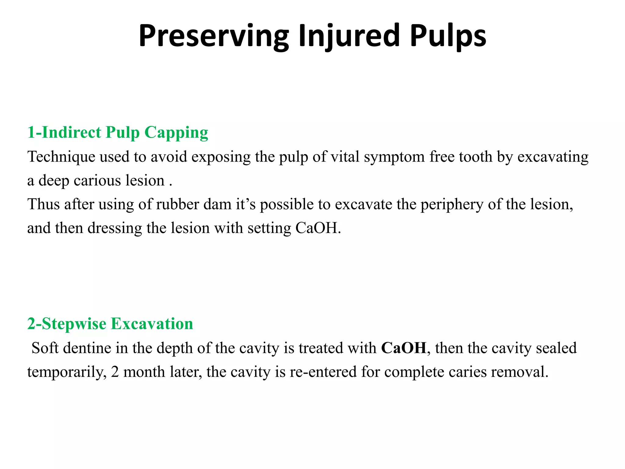 Pulpak Patch Prevention of pulpal and preapical disease | PPTX