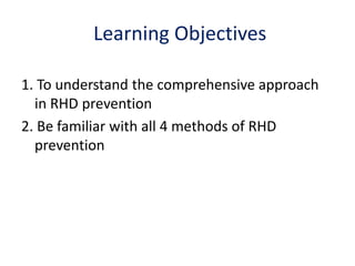 Prevention of RF/RHD | PPTX