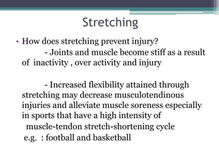 Prevention of sports injury | PPTX