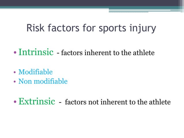 Prevention of sports injury | PPTX | Physical Therapy | Wellness
