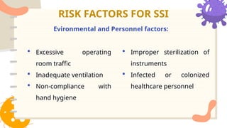 Ssi Risk Assessment Comprehensive Strategies for Prevention of Surgical Site Infections ...