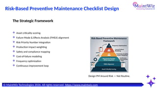 How a Risk-Based Preventive Maintenance Checklist Saved $1.2M | CMMS ...
