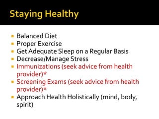Preventive health care for women ppt | PPTX
