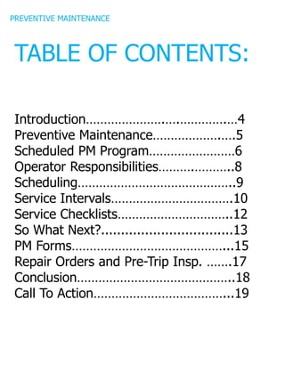 Preventive maintenance e book | PDF