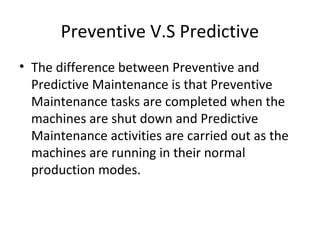Preventive maintenance final PPT