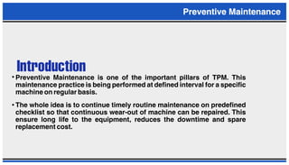 PPT ON PREVENTIVE MAINTENANCE | PDF