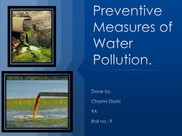 Control Measures Of Water Pollution Ppt – FCZFOX
