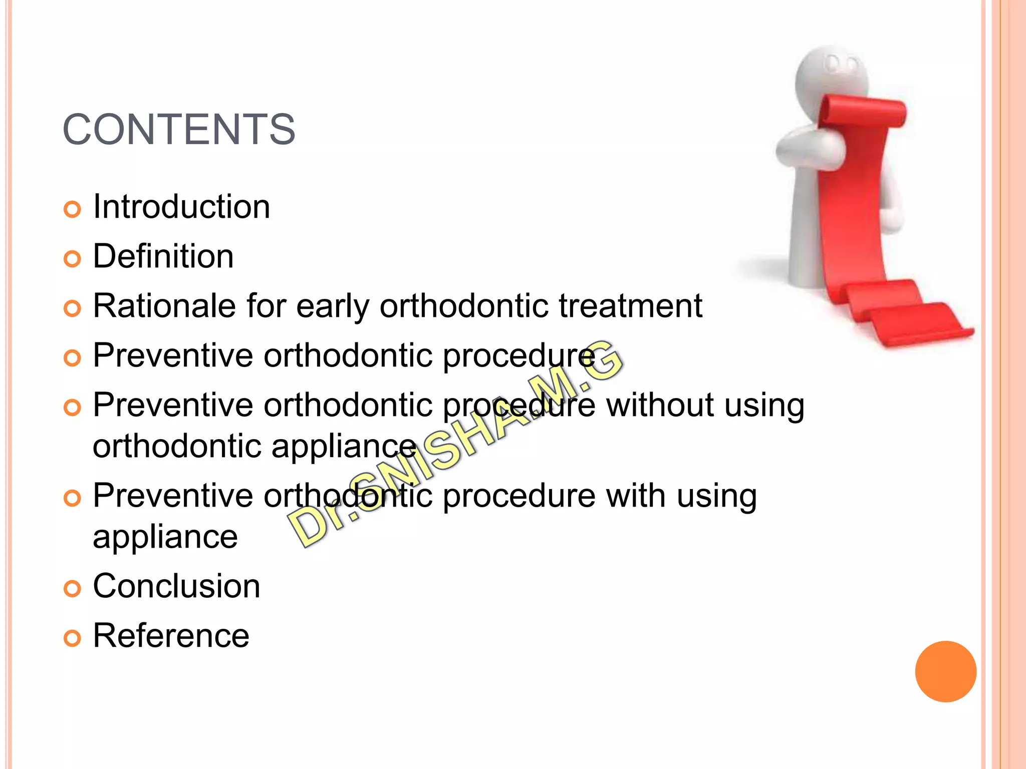Preventive orthodontic procedure | PPTX
