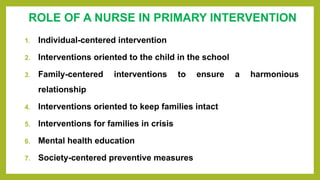 Preventive psychiatry power point presentation | PPTX