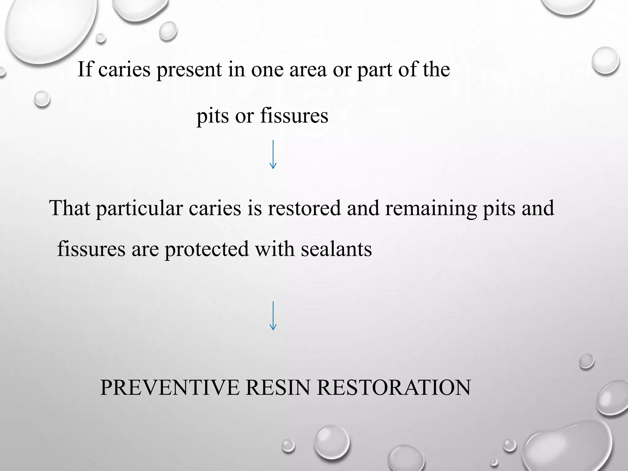 Preventive resin restoration PPT