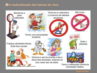 A medicalização dos fatores de risco3
hipertensão
 