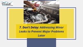 Prevent Summer Breakdowns How to Spot and Fix BMW Engine Oil Leaks ...