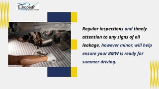 Prevent Summer Breakdowns How to Spot and Fix BMW Engine Oil Leaks ...