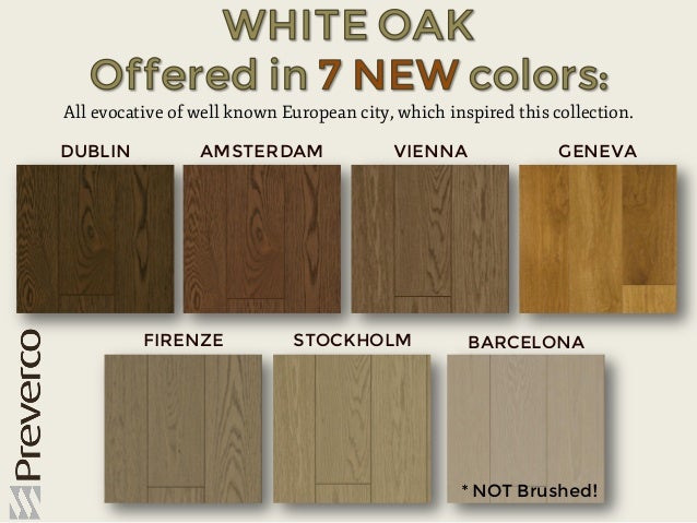 Preverco New Preoil Wood Floors Introduction May 2013