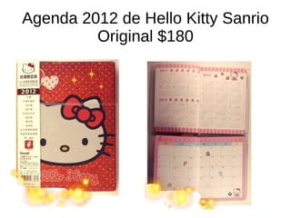 Agenda 2012 de Hello Kitty Sanrio Original $180 