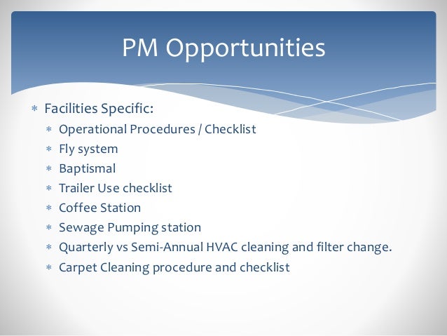 hvac pm checklist